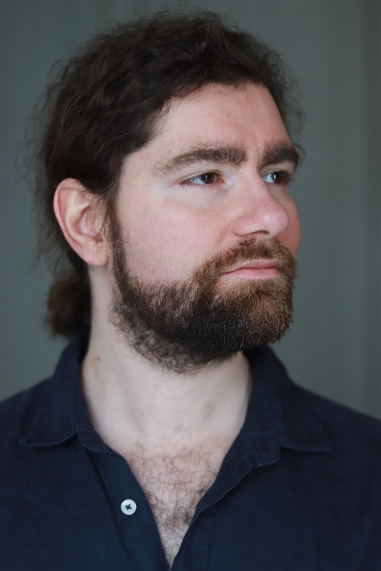 Portrait en gros plan, profil gauche